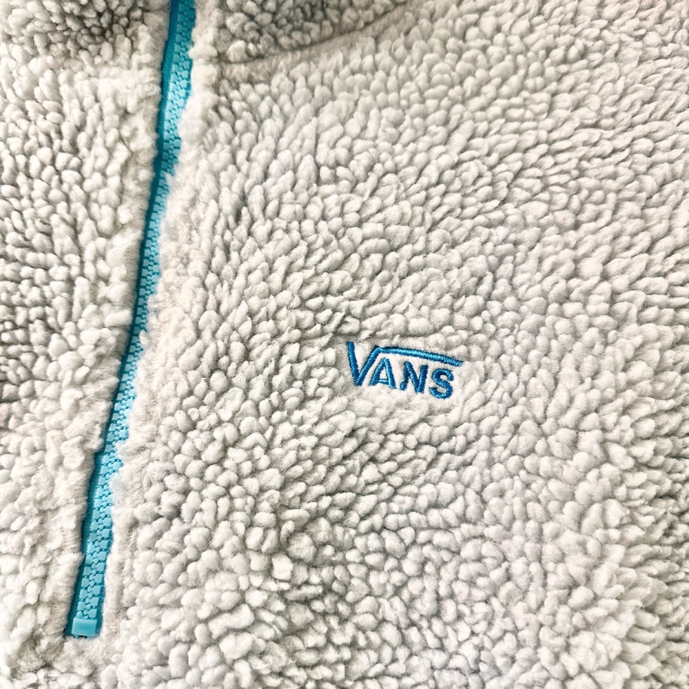 Vans Sherpa Zip Fleece Sweater. Small - Picture 2 of 8